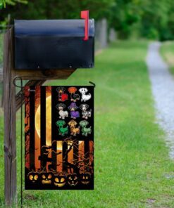 happy halloween. dachshund flag 1064