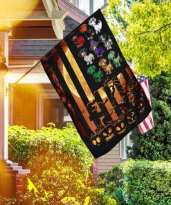 Happy Halloween. Dachshund Flag