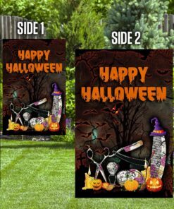 happy halloween hairstylists flag 7892