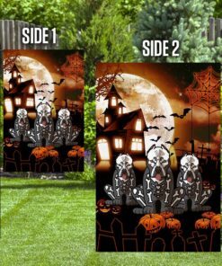 happy halloween pitbull costume flag 8333