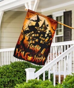 happy halloween witch flag 6921