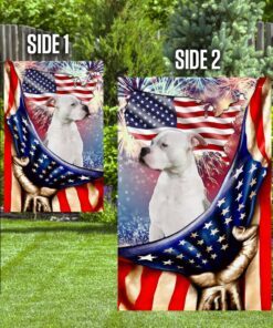 happy independence day american bulldog flag 1271