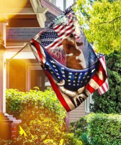 happy independence day basset hound flag 1784