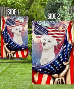happy independence day curly maltese flag 1779