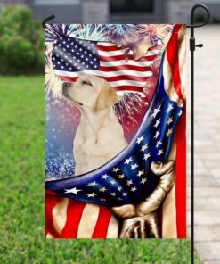 happy independence day labrador retriever flag 3243