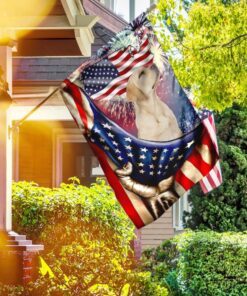 happy independence day labrador retriever flag 3423