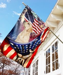 happy independence day labrador retriever flag 4967