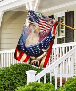 happy independence day labrador retriever flag 5848