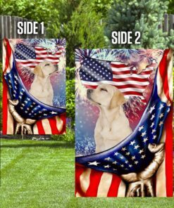 happy independence day labrador retriever flag 5997