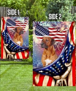 happy independence day rhodesian ridgeback flag 4358