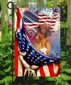 happy independence day rhodesian ridgeback flag 7469