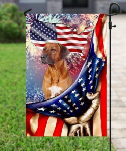 happy independence day rhodesian ridgeback flag 8069