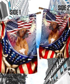happy independence day rhodesian ridgeback flag 8372