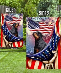 happy independence day rottweiler flag 6086