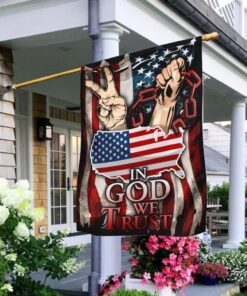 Happy July - In God We Trust Flag