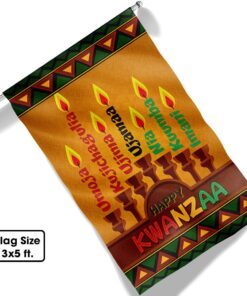happy kwanzaa african american harvest festival flag mln795f 6759