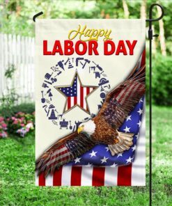 happy labor day flag american eagle bnn308f 4777
