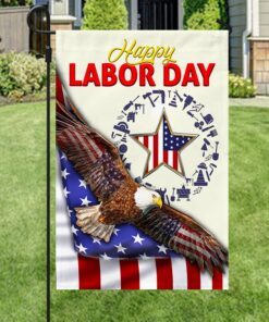 happy labor day flag american eagle bnn308f 4843