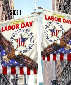 happy labor day flag american eagle bnn308f 7435