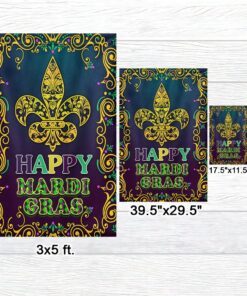 happy mardi gras flag bnn733f 6626