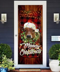 happy mooey christmas door cover 2858