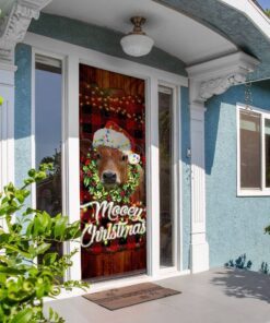 happy mooey christmas door cover 8986