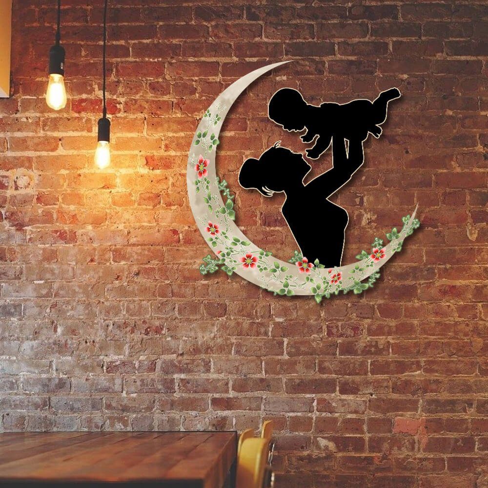 Happy Mother's Day. Best Mom Ever Hanging Metal Sign NTB610MS