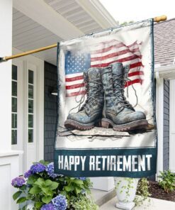 Happy Retirement U.S. Veteran Flag TQN1384F