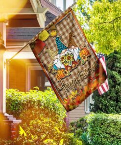 happy thanksgiving gnome flagwix™ happy fall you all flag 4066