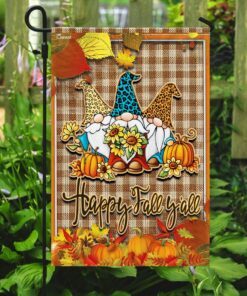 happy thanksgiving gnome flagwix™ happy fall you all flag 8506