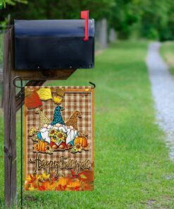 happy thanksgiving gnome flagwix™ happy fall you all flag 8995