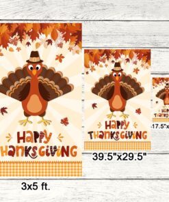 happy thanksgiving turkey flag tqn564f 5727