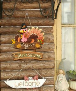 happy thanksgiving turkey wooden sign decor tqn441wd 5387