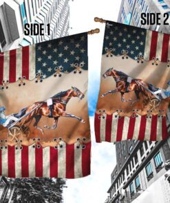 harness racing american flag trn1466f 6557