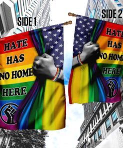 hate has no home here, lgbt pride flag 4873