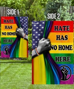 hate has no home here, lgbt pride flag 8117