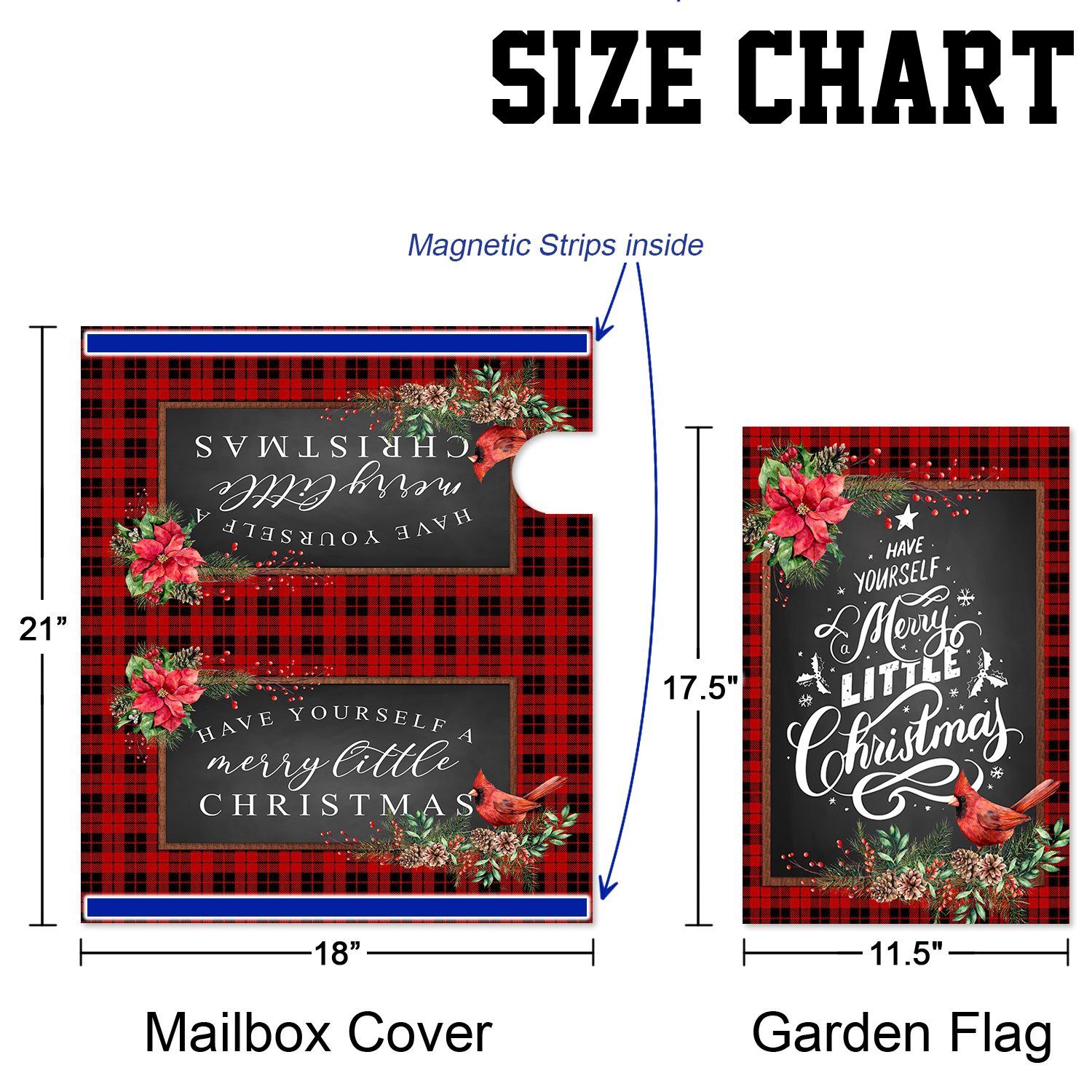 Have Yourself A Merry Little Christmas Garden Flag & Mailbox Cover TQN621MF - Image 7