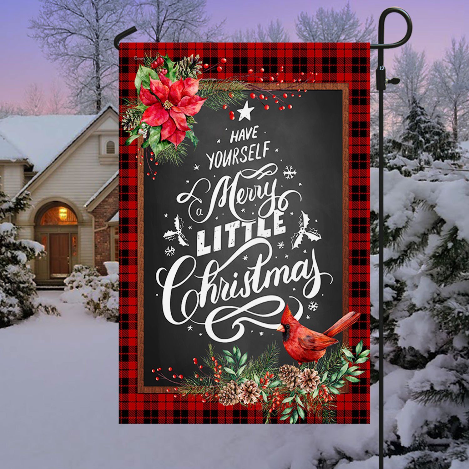 Have Yourself A Merry Little Christmas Garden Flag & Mailbox Cover TQN621MF - Image 4