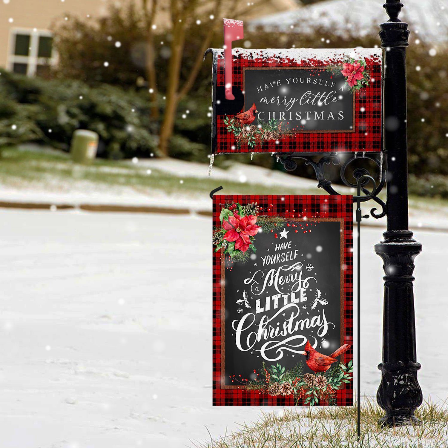 Have Yourself A Merry Little Christmas Garden Flag & Mailbox Cover TQN621MF - Image 6