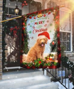 Have Yourself A Merry Little Christmas Goldendoodle Flag