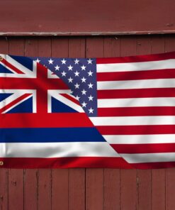hawaii american flag hawaiian us grommet flag qtr287gf 4310