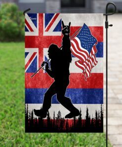 hawaii bigfoot american flag 2328