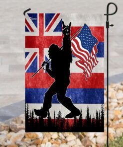 hawaii bigfoot american flag 2605
