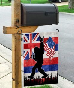 hawaii bigfoot american flag 8745