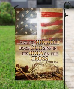 he himself bore our sins in his body on the cross flag 3613