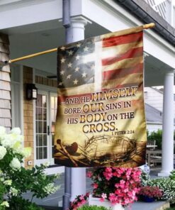 He Himself Bore Our Sins In His Body On The Cross Flag
