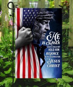 he is risen. jesus christian flag 6581