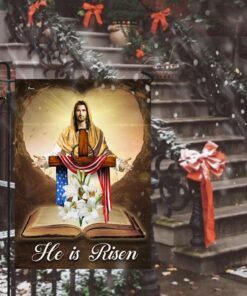 he is risen jesus christ flag 7582