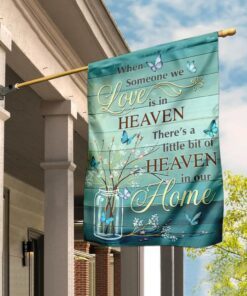 heaven in our home butterfly flag 5539