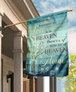 heaven in our home dragonfly flag 4785